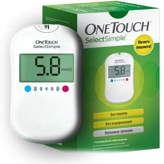 Глюкометр LifeScan OneTouch Select Simple в Москве и Московской области от магазина Ammina