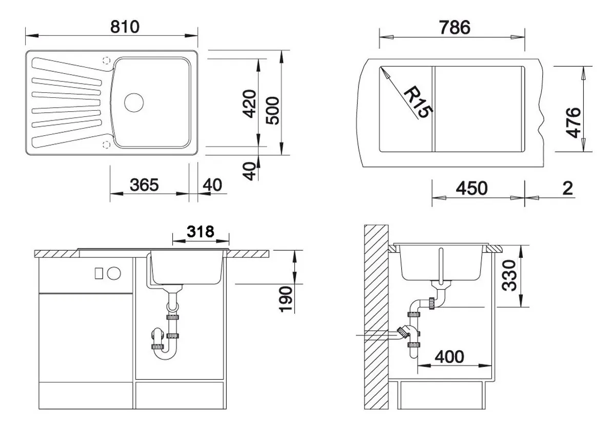 Кухонная мойка Blanco Nova 5S в Москве и Московской области от магазина Ammina